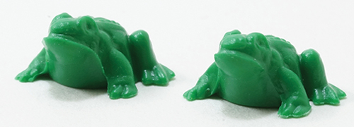 Dollhouse Miniature Frog, 2Pk